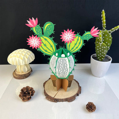 Cactus - 3D Paper Cut Lantern File  - Cricut File  -